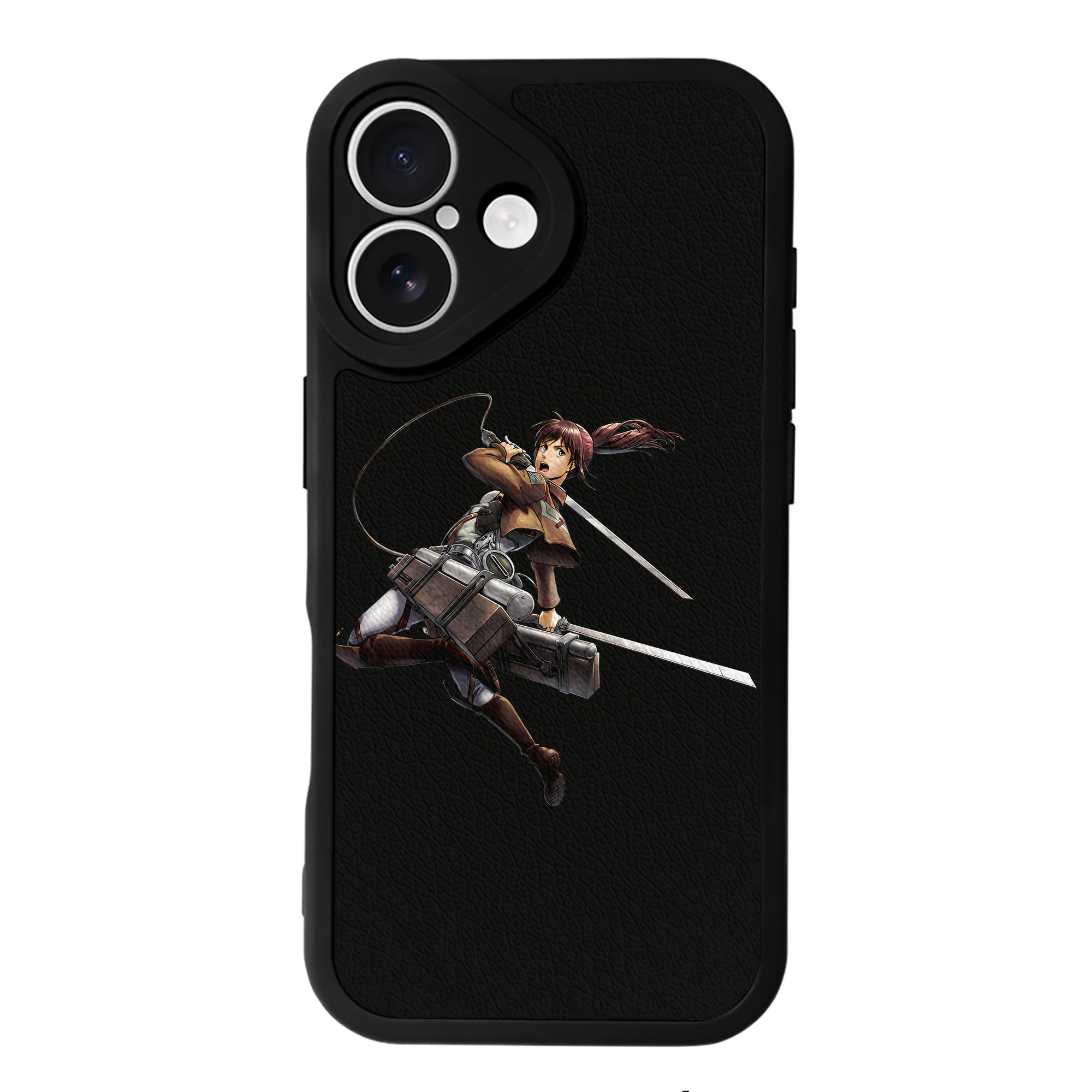 （画像用） 進撃の巨人 サシャ·ブラウス Attack on Titan Sasha Blaus 【iPhone 16シリーズ対応】シリコンスマホケース（レザー調） 材質：シリコン